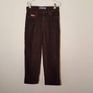 Empyre Relax Pants Mens 25 Chocolate Corduroy Streetwear Y2K Baggy E0153322084C